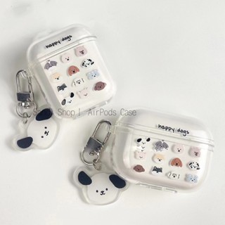 INPODS เคสหูฟังบลูทูธไร้สาย TPU ใส แบบนิ่ม ลายการ์ตูนแมว กันกระแทก สําหรับ AirPods 1 2 3 Pro Pro2 12 2 Gen