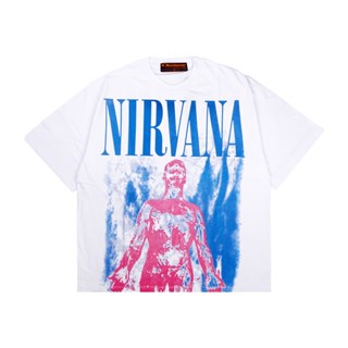 เสื้อยืด ลาย Nirvana OVERSIZE สีขาว