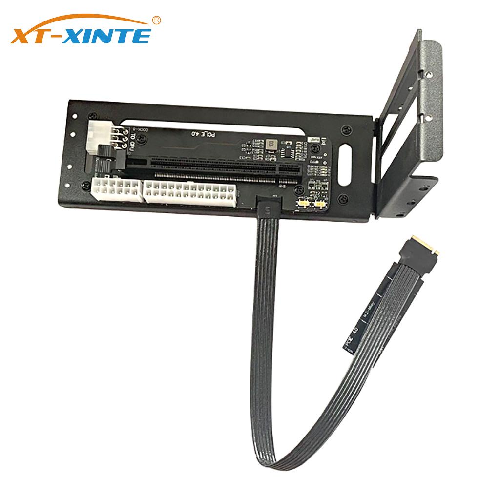 Xt-xinte R43SG แท่นวางการ์ดจอ เวอร์ชั่นอัพเกรด M.2 M-key เป็น PCIe x16 4.0 พร้อมสายเคเบิลพาวเวอร์การ์ดจอ NVME 8pin เป็น Dual 6+2pin