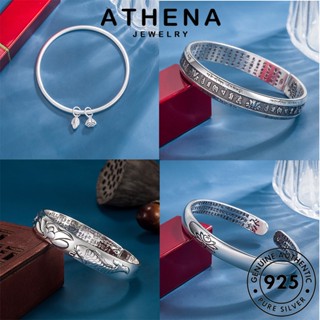 ATHENA JEWELRY แท้ ต้นฉบับ Silver ผู้หญิง เงิน กำไล ผู้หญิง 925 เครื่องประดับ มอยส์ซาไนท์ไดมอนด์ เครื่องประดับ เรียบง่าย กำไลข้อมือ แฟชั่น เกาหลี M058