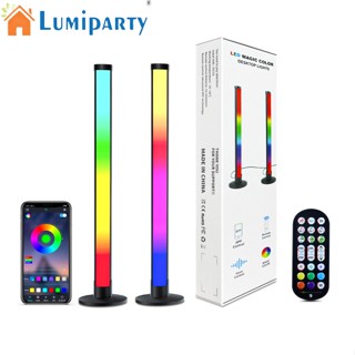 Lumiparty โคมไฟตั้งโต๊ะ Led 2.4 กรัม 40 ซม. พร้อมรีโมตคอนโทรล หลากสี สําหรับตกแต่งห้องทีวี