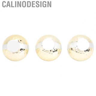 Calinodesign Gold Golf Balls  Exquisite 3Pcs Golf Ribbon Balls Fashionable  for Festive