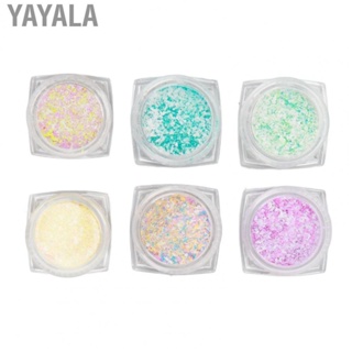 Yayala Nail Glitter  Attachable Nail Art  DIY Multi Uses Safe Holographic Fashionable for Women for Party