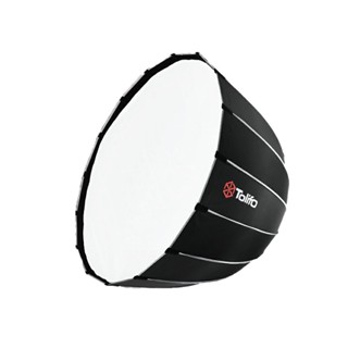 Tolifo 120 cm dome softbox ร่ม Softbox แบบกลมสำหรับใส่หัวไฟ LED ไลฟ์สด ถ่ายวีดีโอ