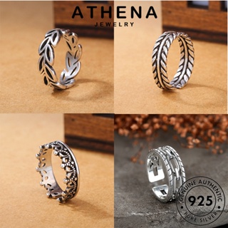 ATHENA JEWELRY Silver เครื่องประดับ วินเทจ แฟชั่น เครื่องประดับ ผู้หญิง แท้ ต้นฉบับ แหวน เงิน เกาหลี 925 M040