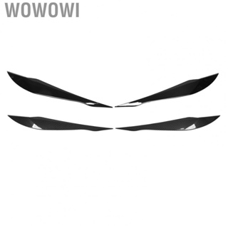 Wowowi Headlight Eyebrow  1 Pair Easy Installation Streamlined Head Light Eyelid  for Replacement