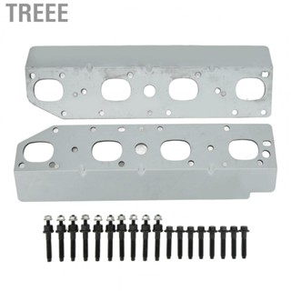 Treee Exhaust Manifold Gasket Set  5045495AA Rustproof Chemical Resistant Graphite Coating Great Sealing High Strength Aluminum with Bolts Studs for 5.7L Engines