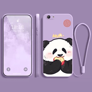 เคส oppo A71 A74 5G F1S a59 oppo A83 A94 A95 A74 4G A96 A76 เคสโทรศัพท์มือถือแบบนิ่ม ลายแพนด้านําโชค ZMF