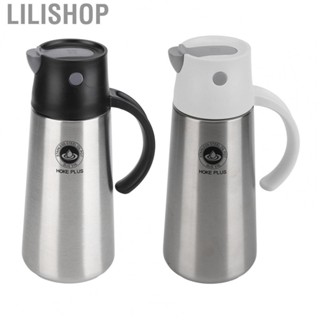 Lilishop Leakproof Oil Container  Stainless Steel 750ML Oil Bottle  for Kitchen