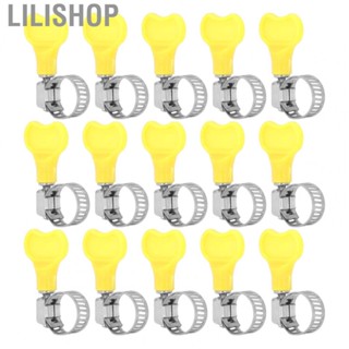 Lilishop Stainless Steel Hose Clamp Fuel Line Clamp 15 Pcs For Cable