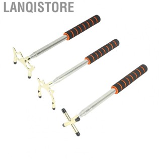 Lanqistore Pool Cue  Gift Retractable Smoothly Appearance Stainless Steel Billiard Cue and Bridge Set Comfortable Feel  for Gym