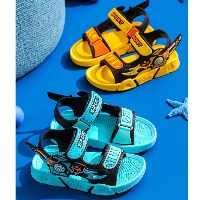HEYBABY-Syber Sport Mountain Sandals รองเท้าแตะเด็กผู้ชาย วัสดุ PU รุ่นน่ารัก 2-8 ปี