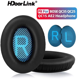 Hdoorlink แผ่นโฟมครอบหูฟัง แบบเปลี่ยน สําหรับ BOSE QC35 QC25 QC15 AE2 SoundTrue