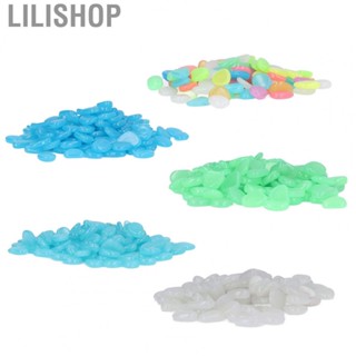 Lilishop Glowing Stone  Colorful Luminous Stones  for Garden Trails