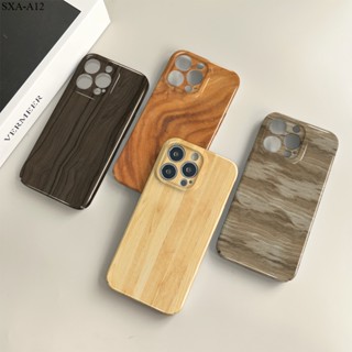 Compatible With Samsung Galaxy A11 A12 A13 A23 A51 A71 A52 A52S A53 A73 4G 5G เคสซัมซุง สำหรับ Case Wood Grain เคส เคสโทรศัพท์ เคสมือถือ Full Cover Hard Phone Cases Casing