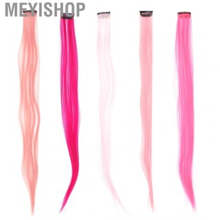 Meyishop Colored Hair Extensions Highlight Synthetic Hairpiece Clipin For