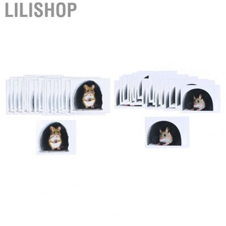 Lilishop 20PCS Mouse Hole Wall  Cartoon Cute For Skirting Boards Decor