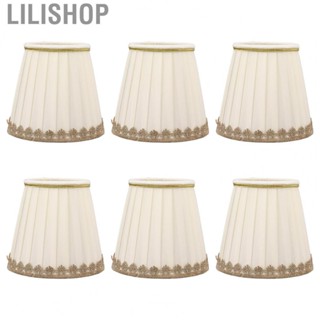 Lilishop Lamp Shades  Fabrics Lampshades Set Easy To Install  for E14 Bulbs