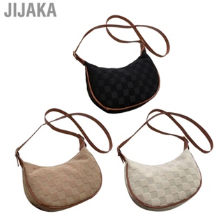 Jijaka Women Single Shoulder Bag  Adjustable Strap Wearable Simple Design Canvas Lady Crossover Bag Fashionable Washable Large   for Business for Daily