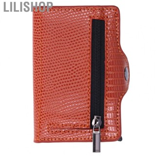 Lilishop Business Card Holder  PU Leather Bifold Card Bag 3.9x2.6in  for Daily Use Gift