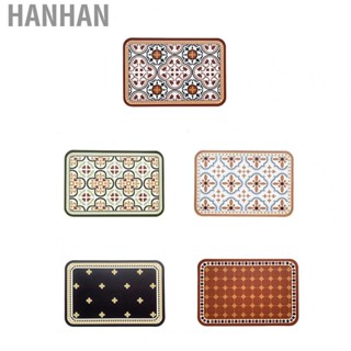 Hanhan Heat Insulation Table Mat PVC Double Sided Texture Placemat for Hotel Restaurant Kitchen