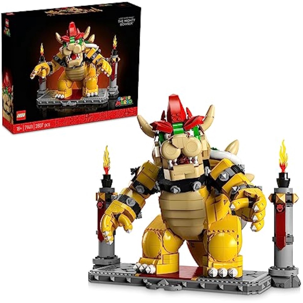 【มาก่อน เสิร์ฟ/ส่งตรงจากญี่ปุ่น】Lego บล็อคตัวต่อเลโก้ Super Mario Great Demon King Bowser (Tm) 71411