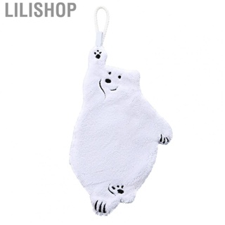 Lilishop Kitchen Hand Towels  Exquisite Embroidery Skin Friendly Absorbent Thickened Quick Dry Bear Pattern Hanging Hand Towels Multipurpose  for Toilet for Kitchen