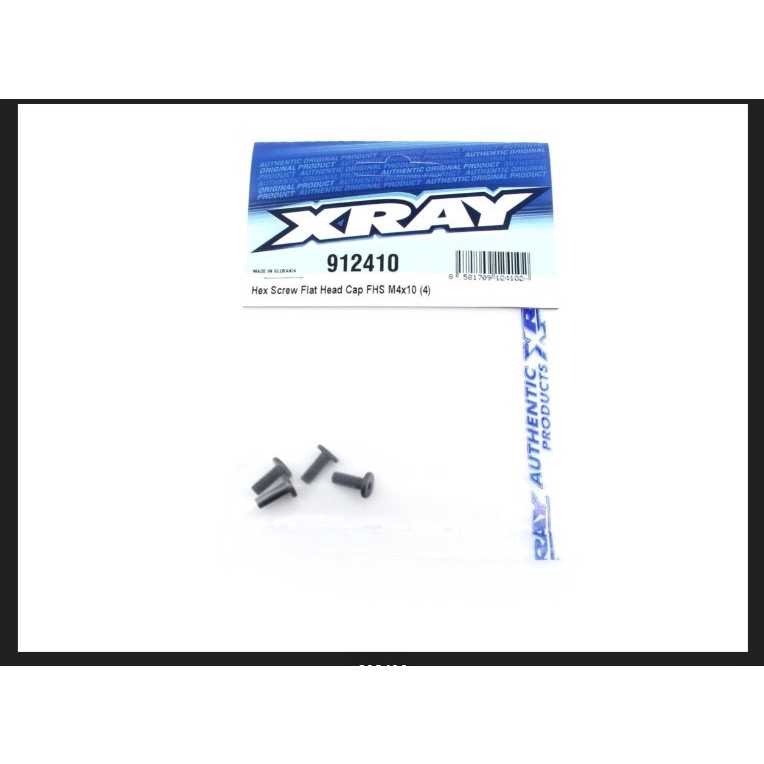 เอ็กซ์เรย์ 912410 HEX SCREW FLAT HEAD CAP FHS M4x10 (4)