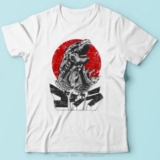 เสื้อยืด พิมพ์ลายอนิเมะ The King Of All Kaiju สีขาว สไตล์ญี่ปุ่น สําหรับผู้ชาย