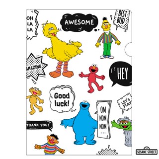 Se-ed (ซีเอ็ด) : SST- Sesame Street Family A4 file folder W22.5xH31 cm.