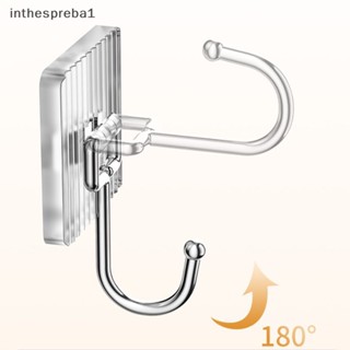 Inthespreba1^^ ตะขออะคริลิคติดผนัง มีกาวในตัว สําหรับแขวนในห้องน้ํา กันน้ํา