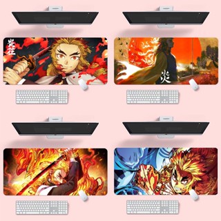 [พร้อมส่ง] แผ่นรองปีศาจ ลาย Slayer#Rengoku Kyoujurou#mousepad ลา