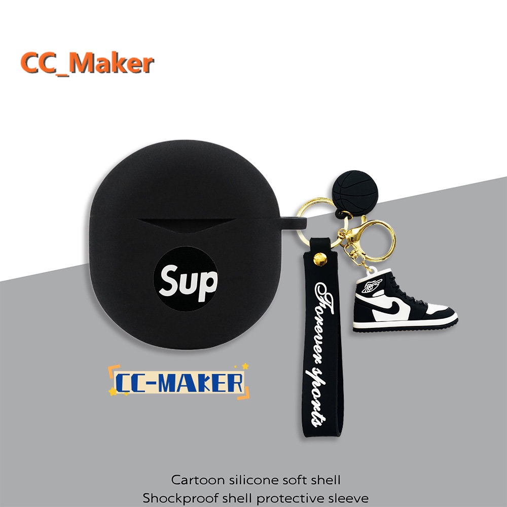 For SoundPeats Air4 Case Creative Shoes Keychain Pendant SoundPeats Air4 Silicone Soft Case Cute Mar