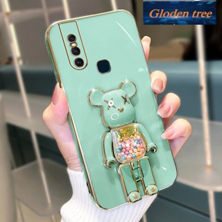 เคสซิลิโคนนิ่ม ลายต้นไม้ Gloden สําหรับ VIVO V15 PRO VIVO V15