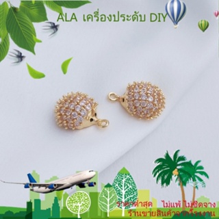 ❤️เครื่องประดับ DIY❤️จี้สร้อยคอ สร้อยข้อมือ ชุบทอง 14k ฝังเพทาย ขนาดเล็ก รูปสัตว์น่ารัก DIY[จี้/ลูกปัด/สร้อยคอ/สร้อยข้อมือ/กําไลข้อมือ/ต่างหู]