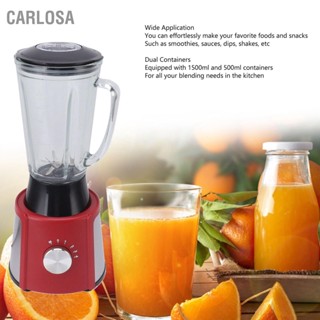  CARLOSA เครื่องปั่นในครัว 1500ml 500ml คอนเทนเนอร์มัลติฟังก์ชั่นเคาน์เตอร์เครื่องปั่นสำหรับน้ำผลไม้ปั่น