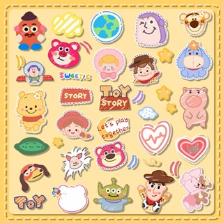 สติกเกอร์ ลายการ์ตูน Toy Story Winnie the Pooh น่ารัก กันน้ํา สําหรับติดตกแต่งรถยนต์ แท็บเล็ต โทรศัพท์มือถือ PC