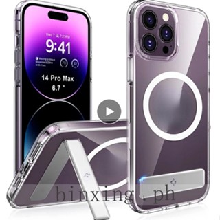 Spigen iPhone 14 Pro Max iPhone 14 Pro iPhone 14 Phone Case Magnetic Transparent Case Holder Drop Protector Phone Case