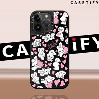 Casetify เคสโทรศัพท์มือถือกระจก ลายกระต่ายแสนซน หลากสี สําหรับ iPhone14ProMax iP13Pro 13 iPhone11 12Promax 13Promax 12 13 14