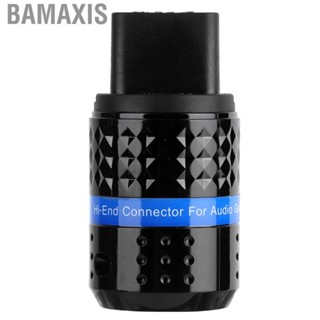 Bamaxis Pure Copper Connector Plug  Stable Noise Reduction AC Power Connector Sturdy  for Audio Visual Appliances