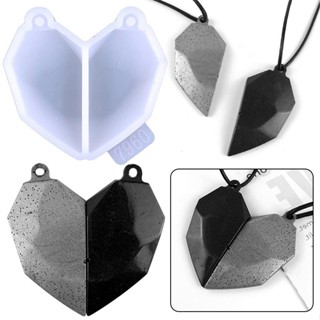 Heart Shaped Pendant Mould DIY Lovers Pendant Necklace Decorative Silicone Mould