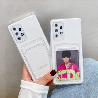 ใหม่ เคสโทรศัพท์มือถือแบบนิ่ม TPU ใส พร้อมช่องใส่บัตร สําหรับ Samsung Galaxy A54 A34 A24 A14 A04 A04E A04S A73 A53 A33 A23 A13 A03 A03S