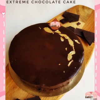 🎂EXTREME CHOCOLATE CAKE เค้กช็อกโกแลตเข้มข้นที่สุด เนื้อเค้กฉ่ำ สั่งล่วงหน้า2-3วันค่า ส่งLalamoveรถยนตร์ เค้กวันเกิด