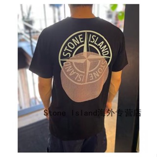 เสื้อยืดแขนสั้น พิมพ์ลายหิน ISLAND STONE ISLAND สําหรับผู้ชาย และผู้หญิง