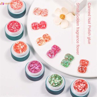 Lixia Flower Sequin Nail Oil Gel ยอดนิยม Xiaojinxiang Canned Gel Nail Enhancement veemm