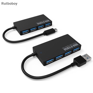 [Rut] อะแดปเตอร์แปลงสายเคเบิ้ล USB 3.0 ฮับ Type C 4 พอร์ต ความเร็วสูง COD