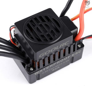 Ctoy GoolRC เครื่องควบคุมความเร็วไฟฟ้า 45A ESC กันน้ํา พร้อม 5.5V 3A BEC สําหรับรถบังคับ 1/10