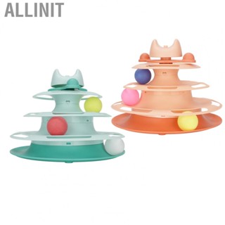 Allinit Turntable  Detachable 4 Level Tracks Toy for Pets