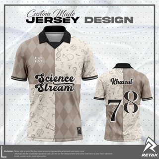 Jersey RETRO COLLAR BAJU JERSEY 2023 ชุดเสื้อเชิ้ตวิทยาศาสตร์