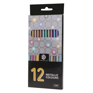 Seng ดินสอสีไม้เมทัลลิก สําหรับวาดภาพระบายสี 12 ชิ้น